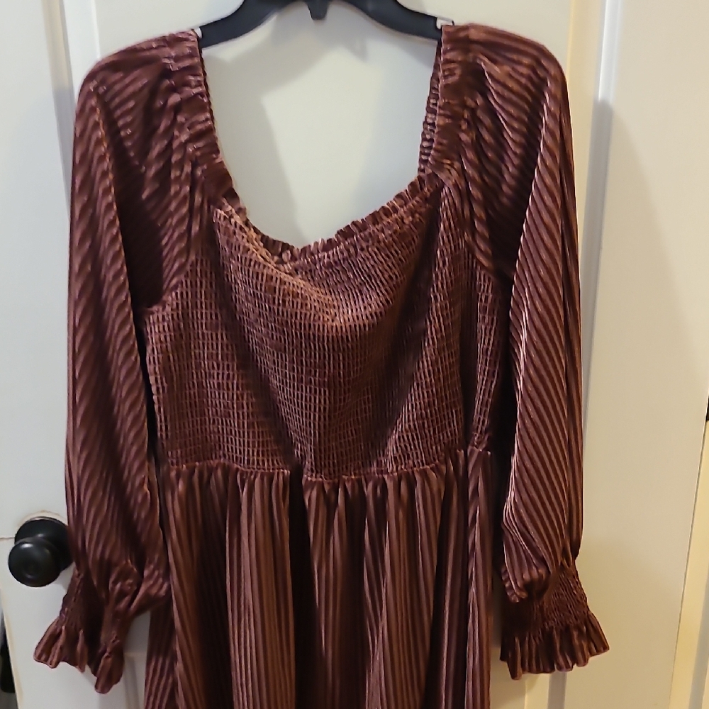 NWT Jenny Boston Velvet Ribbed Dress